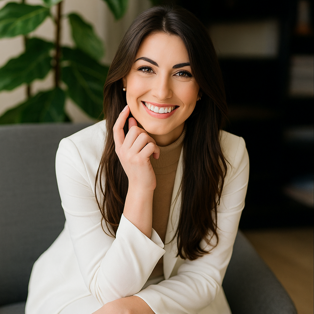Foto da Dra. Marina Costa, cliente satisfeita da JRV Contabilidade